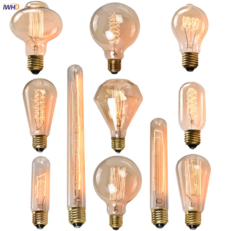 IWHD ST64 G80 Ampul Edison Bulb E27 40W 220V Industrial Decoration Vintage Retro Lamp Light Bulb Ampoule Bombilla Gloeilamp
IWHD ST64 G80 Ampul Edison Bulb E27 40W 220V Industrial Decoration Vintage Retro Lamp Light Bulb Ampoule Bombilla Gloeilamp