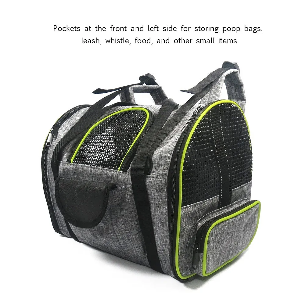 

Pet Carrier Backpack for Small Cats and Dogs, Ventilated Design, Two-Sided Entry, Portable Shoulder Bag for Travel, Outdoor