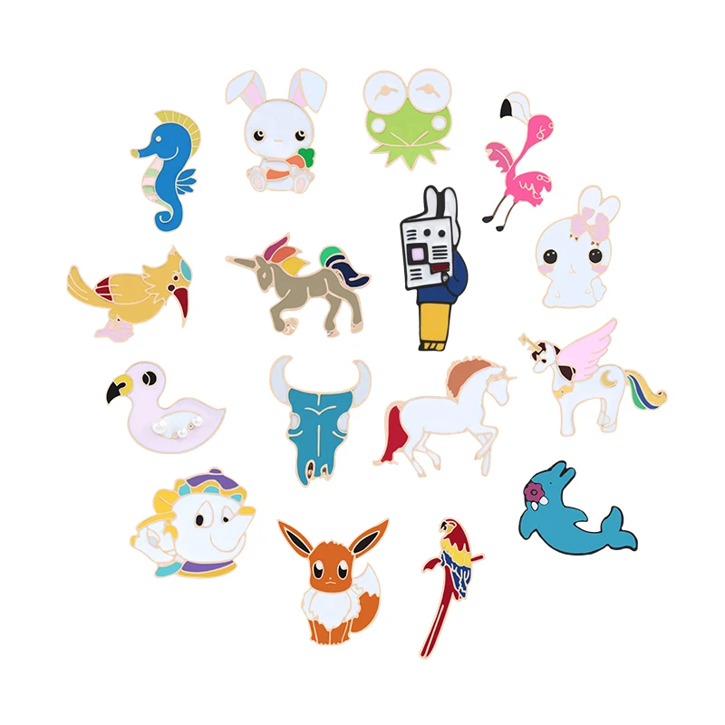 Boutique Anime Badge Brooch Frog Fox Swallow Pokemon Rabbit Flamingo Duck Mermaid Bull Seahorse Kids Sloth Pin Animal Collection
Boutique Anime Badge Brooch Frog Fox Swallow Pokemon Rabbit Flamingo Duck Mermaid Bull Seahorse Kids Sloth Pin Animal Collection
