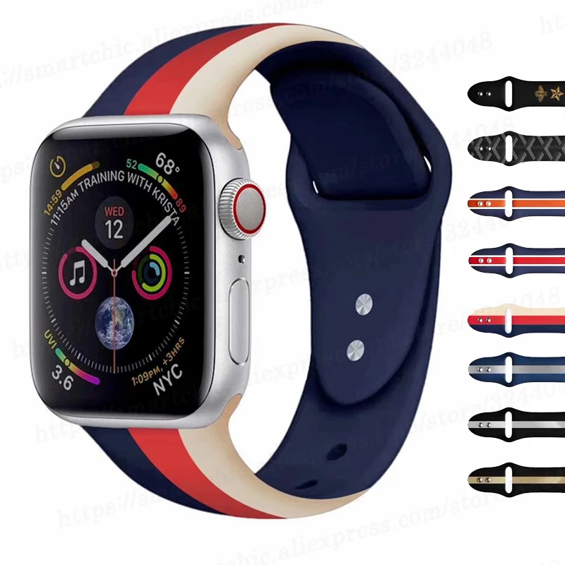 Sport Soft Silicone Strap For Apple Watch 4 Bands 42mm Series 4 3 2 1 Silicone 40mm 38mm band Strap Wristband For iWatch 4 3
Sport Soft Silicone Strap For Apple Watch 4 Bands 42mm Series 4 3 2 1 Silicone 40mm 38mm band Strap Wristband For iWatch 4 3