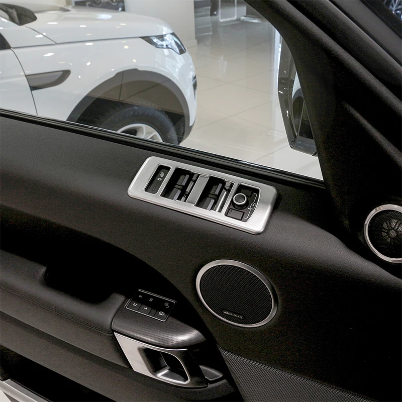 4Pcs Matte Silver ABS Chrome Window Lift Switch Frame Cover Trim For Land Rover Range Rover Sport 2014-2017 Car Accessories
4Pcs Matte Silver ABS Chrome Window Lift Switch Frame Cover Trim For Land Rover Range Rover Sport 2014-2017 Car Accessories