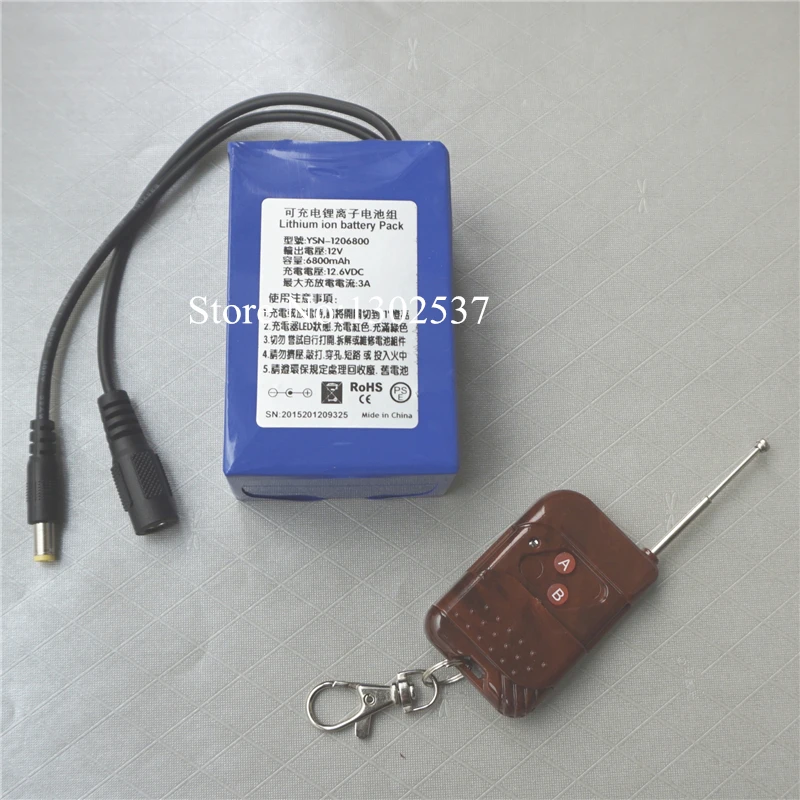 Remote Control 12V 6800MAH 3AH Li ion Rechargeable Batteries for font b Power b font font