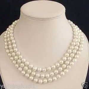 FREE shipping> T18 WOW! SPECIAL OFFER charming 3 Rows 7-8mm White Pearl Necklace
FREE shipping> T18 WOW! SPECIAL OFFER charming 3 Rows 7-8mm White Pearl Necklace