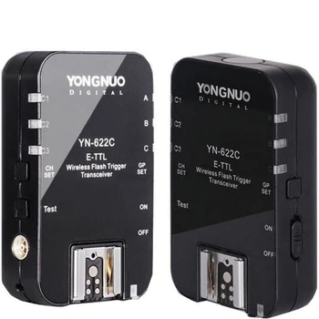 Yongnuo YN-622C Wireless TTL Flash Trigger 1/8000s Flash 2*Transceivers for Canon Camera 1100D 1000D 650D 600D 550D 7D 5DII 50D
Yongnuo YN-622C Wireless TTL Flash Trigger 1/8000s Flash 2*Transceivers for Canon Camera 1100D 1000D 650D 600D 550D 7D 5DII 50D