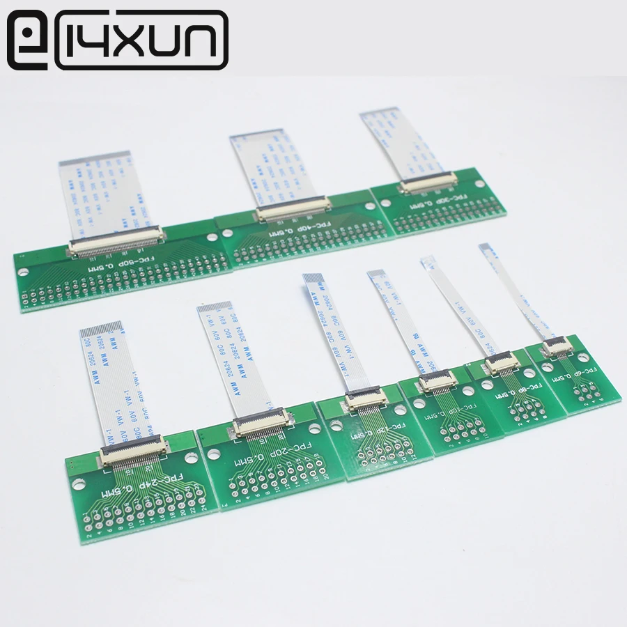 1Pair 0.5mm pitch Connector SMT Adapter to 2.54 mm 1.00 inch pitch + 0.5mm pitch 50/100/150/200mm Length FFC Cable 6/8/10/12/50P
1Pair 0.5mm pitch Connector SMT Adapter to 2.54 mm 1.00 inch pitch + 0.5mm pitch 50/100/150/200mm Length FFC Cable 6/8/10/12/50P