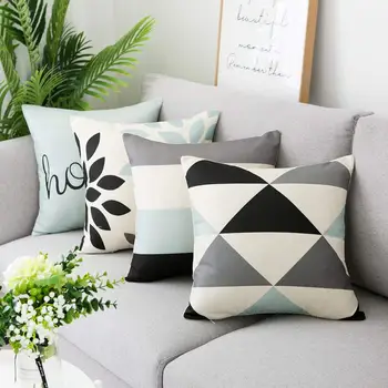 Home Decoration Pillowcase Striped Leaf Throw Cushion Cover Bed Pillowcase Sofa Cafe Office Decor Cushion Cover 
Home Decoration Pillowcase Striped Leaf Throw Cushion Cover Bed Pillowcase Sofa Cafe Office Decor Cushion Cover
