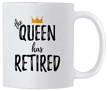 Funny Retirement Gift for Women. 11 oz Retired Queen Gifts Ceramic Coffee Mug.
Funny Retirement Gift for Women. 11 oz Retired Queen Gifts Ceramic Coffee Mug.