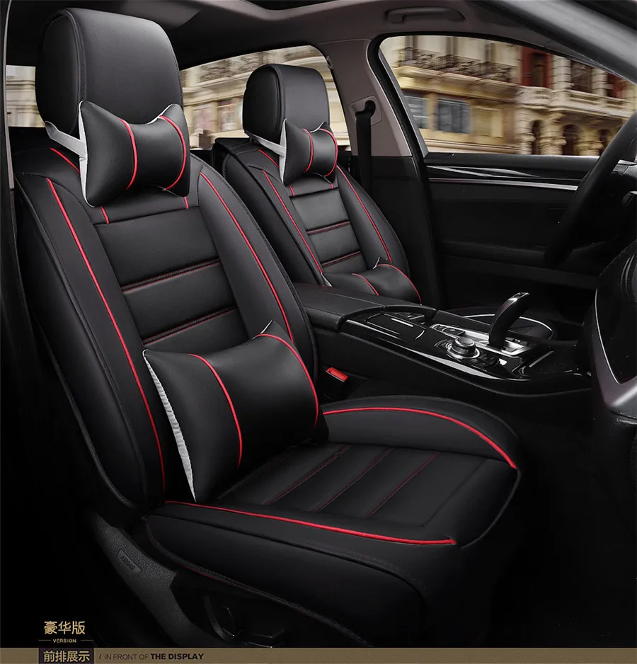 Universal Luxury Deluxe Full Seat PU Leather Car Seat Cover Cushion Pad 5D Surround Breathable +Headrests + Waist Pillows
Universal Luxury Deluxe Full Seat PU Leather Car Seat Cover Cushion Pad 5D Surround Breathable +Headrests + Waist Pillows