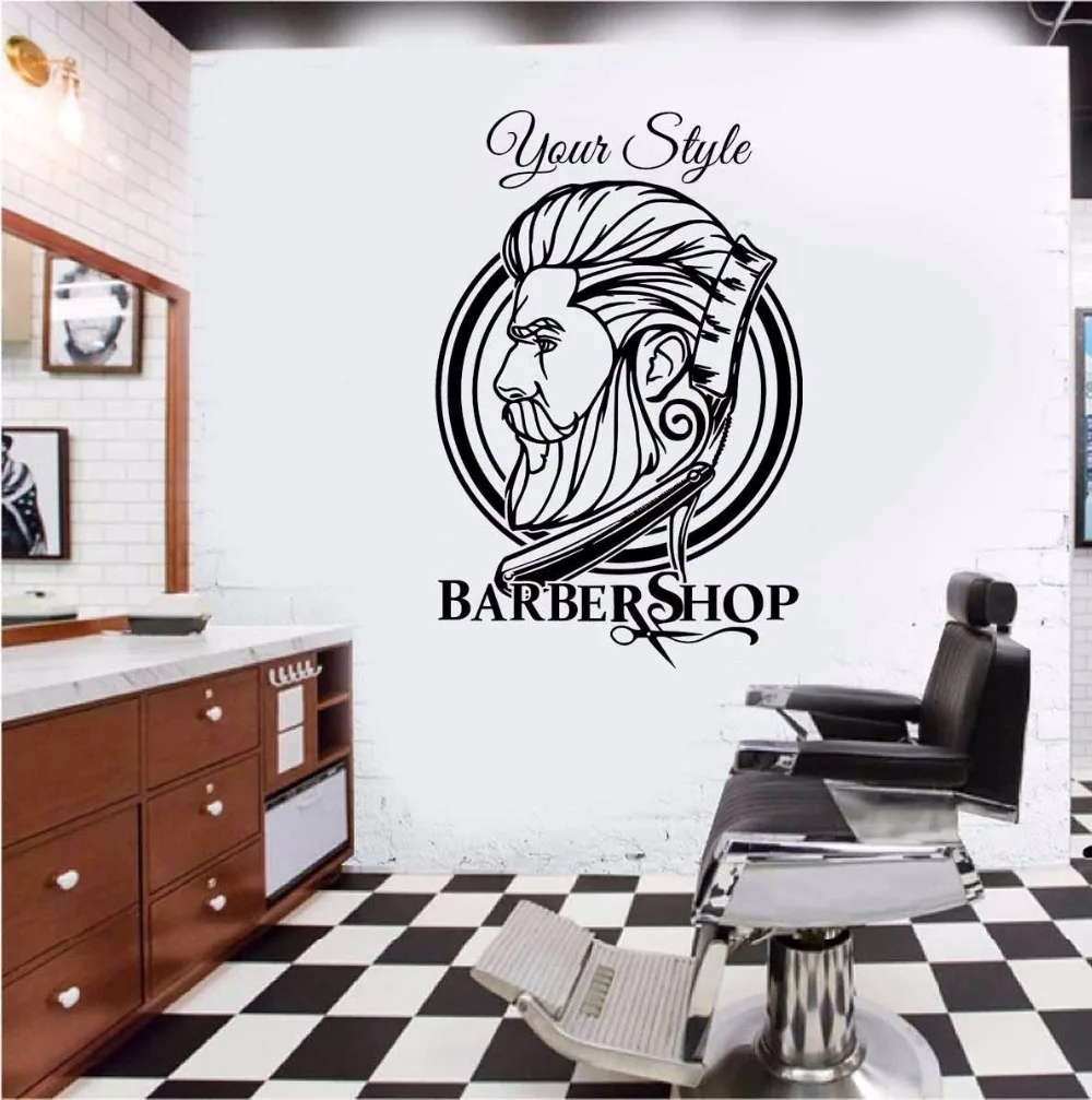 Barber Shop Hipster Wall Sticker Barber Shop Decoration Hair Dresser Wall Decal Removable Wall Art Sticker Hipster Decor AY164
Barber Shop Hipster Wall Sticker Barber Shop Decoration Hair Dresser Wall Decal Removable Wall Art Sticker Hipster Decor AY164
