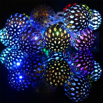 Waterproof 4M 20leds Fairy Light Moroccan Lantern Silver Metal Globe String Lights AC110 AC220V Christmas Lights Patio Garden
Waterproof 4M 20leds Fairy Light Moroccan Lantern Silver Metal Globe String Lights AC110 AC220V Christmas Lights Patio Garden