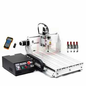 CNC Router 6040 1.5KW 4axis wood Engraver Aluminum Copper Metal cnc milling machine USB Mach3 control with limit switch
CNC Router 6040 1.5KW 4axis wood Engraver Aluminum Copper Metal cnc milling machine USB Mach3 control with limit switch