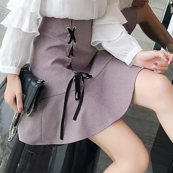 BGTEEVER Elegant Side Tie Up A-line Skirt Sexy Ruffles High Waist Women Skirt 2018 Autumn Winter Casual Skirts Female
BGTEEVER Elegant Side Tie Up A-line Skirt Sexy Ruffles High Waist Women Skirt 2018 Autumn Winter Casual Skirts Female