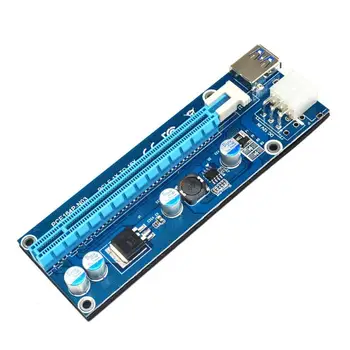 30cm PCIe PCI-E PCI Express Riser Card 1x to 16x With USB3.0 Cable SATA To 6Pin Power Cable Riser For Bitcoin Mining Machine
30cm PCIe PCI-E PCI Express Riser Card 1x to 16x With USB3.0 Cable SATA To 6Pin Power Cable Riser For Bitcoin Mining Machine