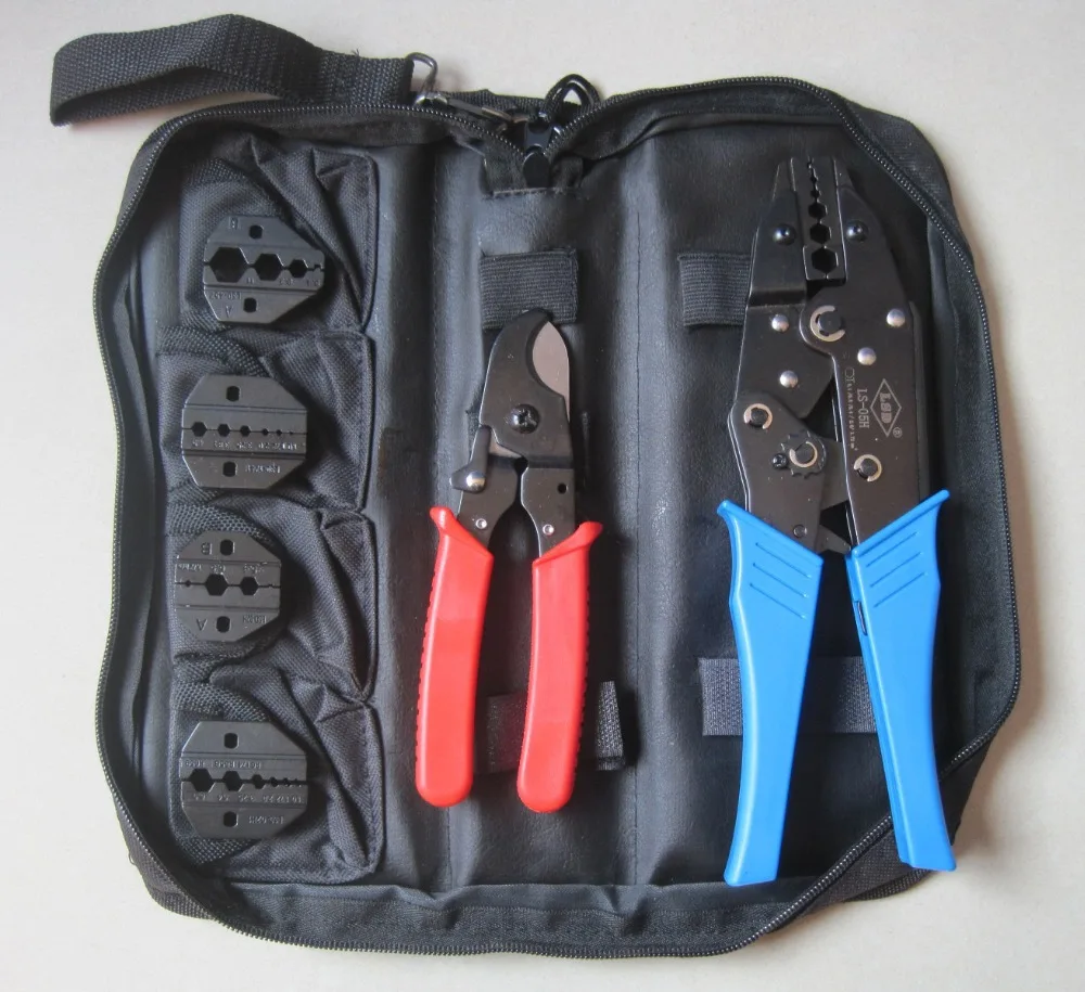 Coaxial cable Crimping Tool kit with cable cutter & replaceable dies for TV cable BNC coax connector LS-K05H
Coaxial cable Crimping Tool kit with cable cutter & replaceable dies for TV cable BNC coax connector LS-K05H