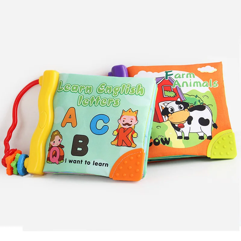 Baby Cloth Book Ringing Paper BB Baby Hand Book Teething Gum Infants Early Childhood Education Puzzle English Animal Recognition
Baby Cloth Book Ringing Paper BB Baby Hand Book Teething Gum Infants Early Childhood Education Puzzle English Animal Recognition