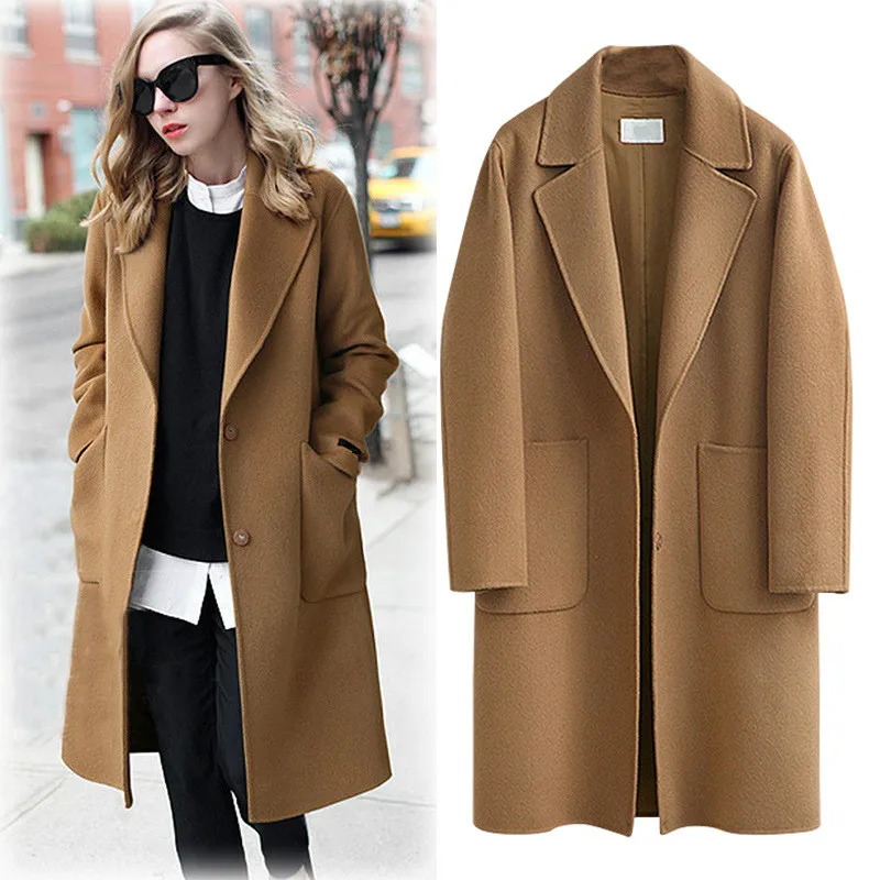 Autumn Winter Women Woolen Blend Coat Loose Thick Wool OverCoat Streetwear Girls Long Outerwear Plus Size Windbreaker 4xl 5xl
Autumn Winter Women Woolen Blend Coat Loose Thick Wool OverCoat Streetwear Girls Long Outerwear Plus Size Windbreaker 4xl 5xl