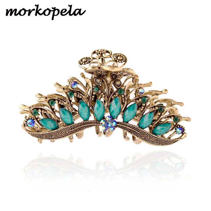 Morkopela Big Metal Hair Claw Crab Vintage Rhinestone Hair Clip Accessories Retro Flower Hair Claws For Women Banquest Jewelry
Morkopela Big Metal Hair Claw Crab Vintage Rhinestone Hair Clip Accessories Retro Flower Hair Claws For Women Banquest Jewelry