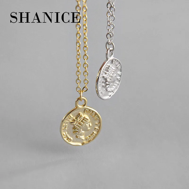 SHANICE Korean S925 sterling silver necklace retro INS geometric portrait round coin female necklace clavicle chocker party punk
SHANICE Korean S925 sterling silver necklace retro INS geometric portrait round coin female necklace clavicle chocker party punk