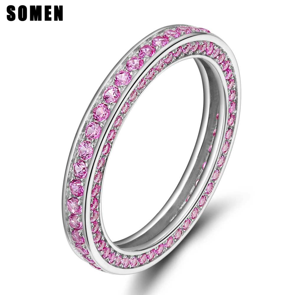 3mm Wide Purple Real 925 Sterling Silver Rings For Women Wedding Rings Engagement Band Queen Jewelry Sieraden Bague Femme
3mm Wide Purple Real 925 Sterling Silver Rings For Women Wedding Rings Engagement Band Queen Jewelry Sieraden Bague Femme