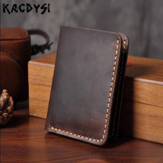 Handmade Vintage Men Wallet Leather 100% Crazy Horse Genuine Leather Luxury Men Cash Purse Clutch Bag Male Money Clips Designer
Handmade Vintage Men Wallet Leather 100% Crazy Horse Genuine Leather Luxury Men Cash Purse Clutch Bag Male Money Clips Designer