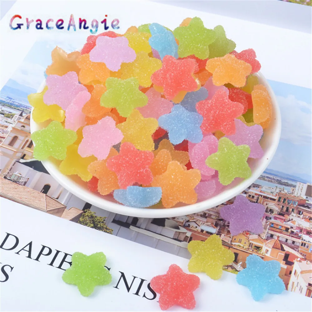 20pcs Mix Resin Soft Star Imitation Food candy necklace charms keychain pendant necklace Flatback Jewelry Cabochons Slime Charms
20pcs Mix Resin Soft Star Imitation Food candy necklace charms keychain pendant necklace Flatback Jewelry Cabochons Slime Charms