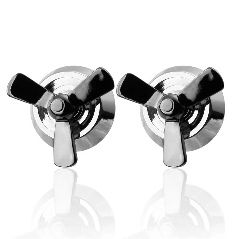 C-MAN Luxury shirt Black propeller cufflink for mens Brand cuff buttons cuff links High Quality abotoaduras Jewelry
C-MAN Luxury shirt Black propeller cufflink for mens Brand cuff buttons cuff links High Quality abotoaduras Jewelry