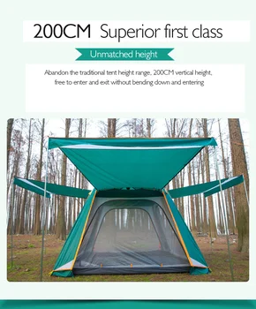 tanxianzhe Explorer outdoor multi-person family rain automatic super large tent 5~8 people camping double tent 2 seconds speed
tanxianzhe Explorer outdoor multi-person family rain automatic super large tent 5~8 people camping double tent 2 seconds speed