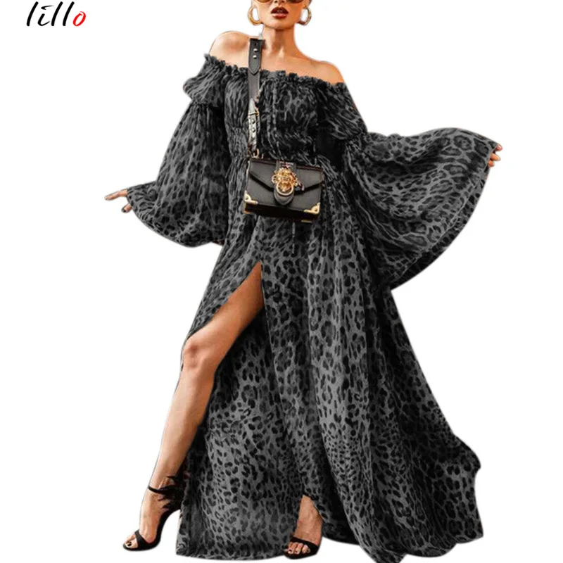 2019 new hot off-the-shoulder sexy leopard print Flare Sleeves dress loose sexy elegant elegant unique design fashion dress
2019 new hot off-the-shoulder sexy leopard print Flare Sleeves dress loose sexy elegant elegant unique design fashion dress