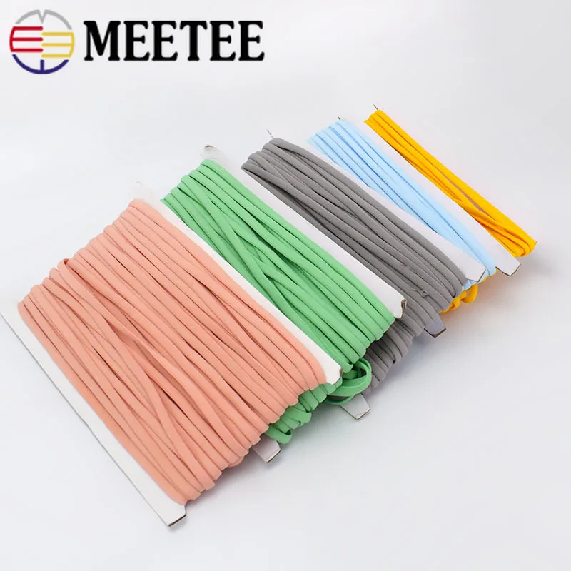 Meetee 23/50yards 5mm Rope Elastic Band Rope Ribbon Shoulder Strap Belt Hair Band Baby Hair Ring Shoes DIY Handmade Accessory
Meetee 23/50yards 5mm Rope Elastic Band Rope Ribbon Shoulder Strap Belt Hair Band Baby Hair Ring Shoes DIY Handmade Accessory