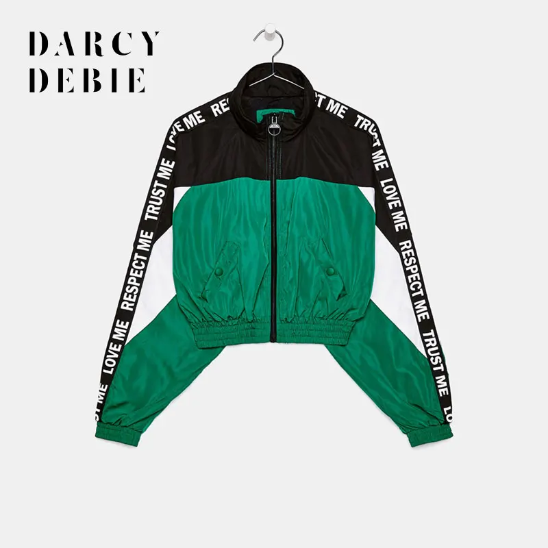 Darcydebie Women Patchwork Coat Zipper Turn-down Collar Letter Pocket Autumn Outweater Loose Casual Preppy Style Coat
Darcydebie Women Patchwork Coat Zipper Turn-down Collar Letter Pocket Autumn Outweater Loose Casual Preppy Style Coat