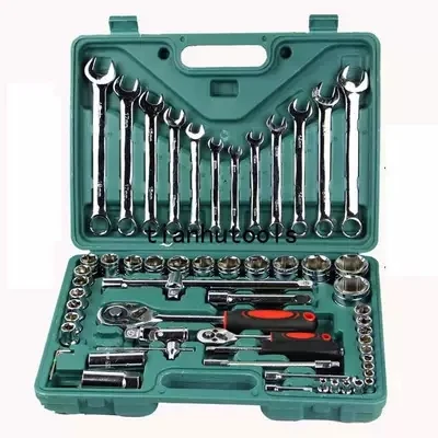 61 pcs /set Socket Wrench Set Spanner Car Ship Machine Repair Service Tools Kit with Heavy Duty Ratchet
61 pcs /set Socket Wrench Set Spanner Car Ship Machine Repair Service Tools Kit with Heavy Duty Ratchet