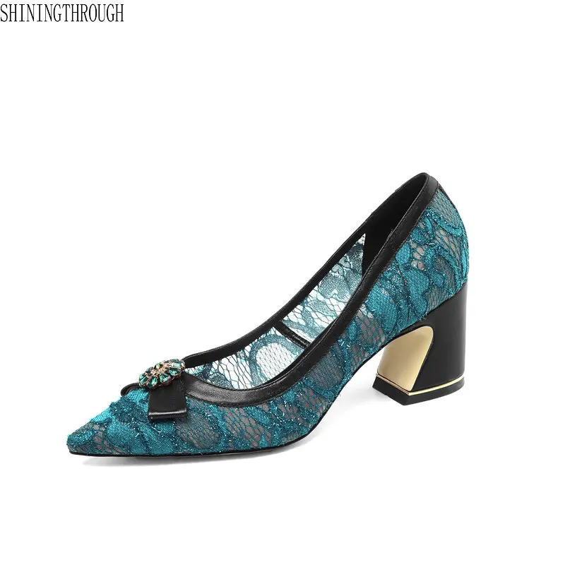 High Heels Mesh Women Pumps Pointed Toe Footwear Genuine Leather Female Party Shoes Woman 2019 Spring New
High Heels Mesh Women Pumps Pointed Toe Footwear Genuine Leather Female Party Shoes Woman 2019 Spring New