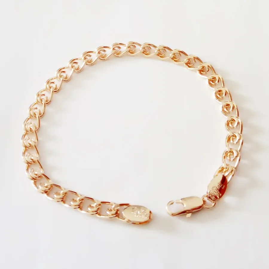 New Fashion Bracelet 585 Gold Color Jewelry Man Bracelets 5MM Wide Long Designs for Men | Украшения и аксессуары