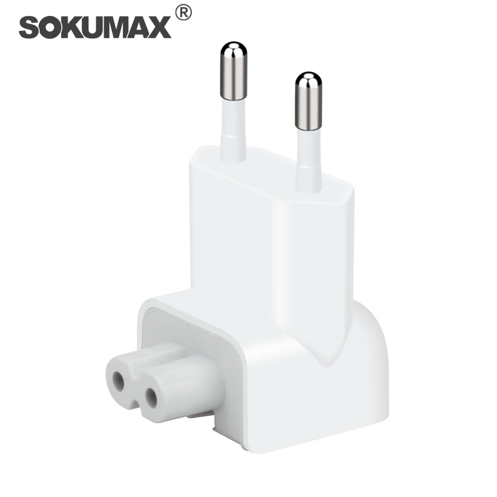 SOKUMAX Euro Plug AC Duck Head for iPad Air Pro MacBook charger Suit for MagSafe 2 Wall Charge Power Adapter EU European Pin
SOKUMAX Euro Plug AC Duck Head for iPad Air Pro MacBook charger Suit for MagSafe 2 Wall Charge Power Adapter EU European Pin