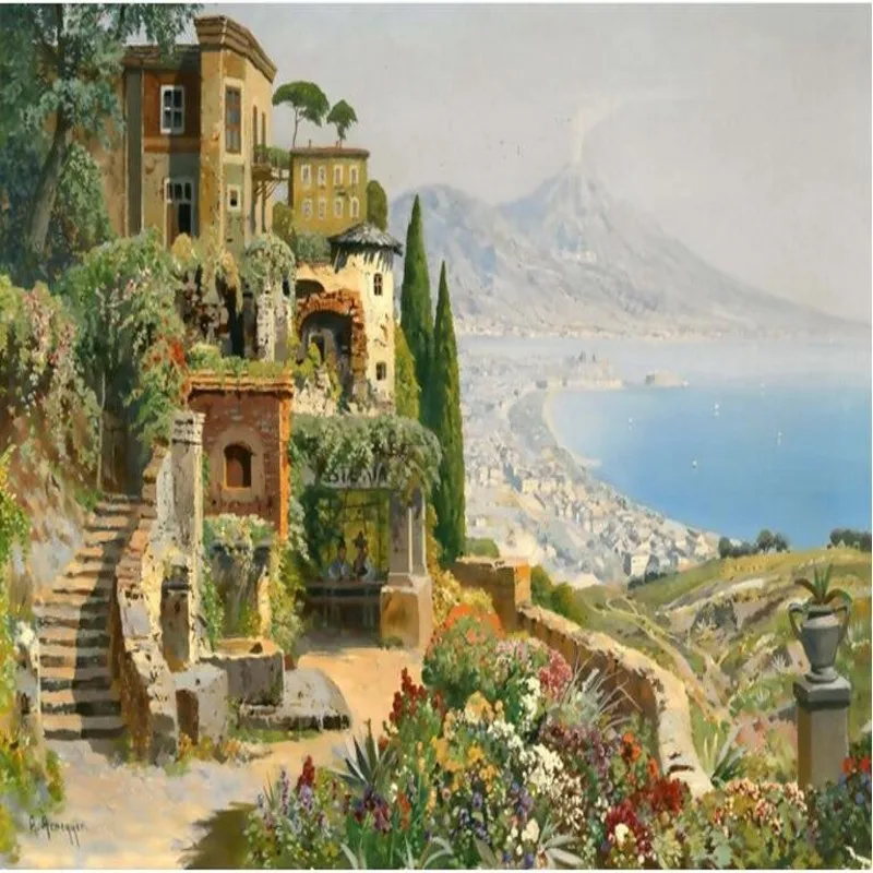 beibehang Custom large fresco European - style Mediterranean style HD oil painting background wall wallpaper papel de parede
beibehang Custom large fresco European - style Mediterranean style HD oil painting background wall wallpaper papel de parede