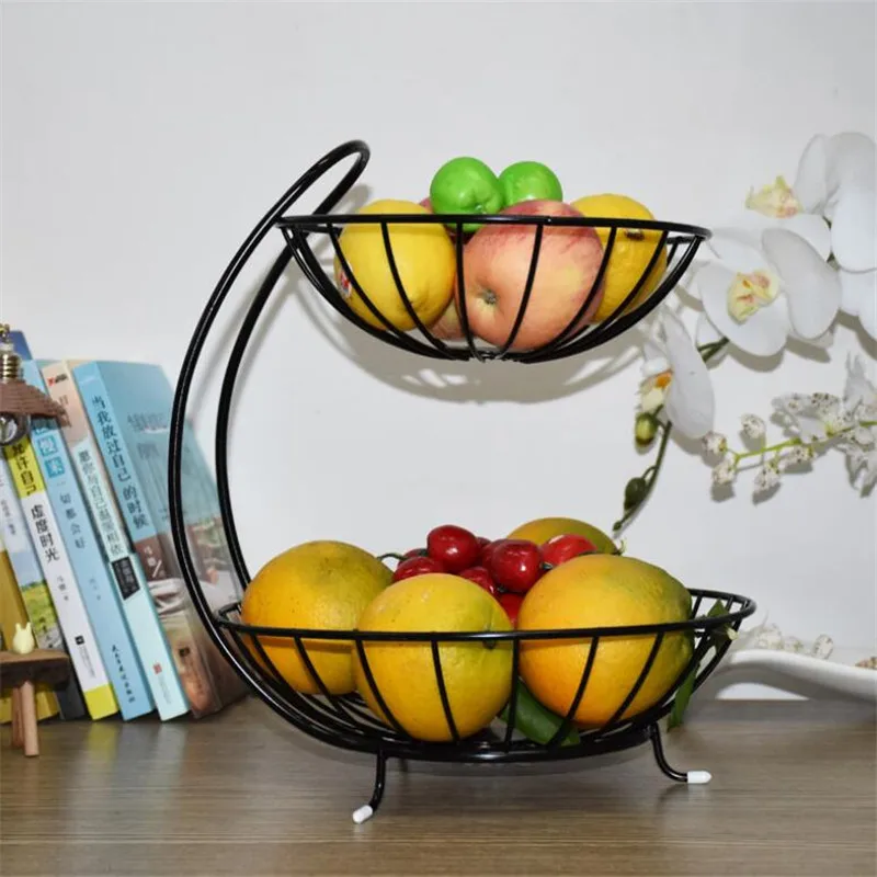 New Home Decor 2 Tiers Stainless Steel Fruit Basket Rack Tray Fashion Style Kitchen Vegetable Storage Bowl Lemon Holder
New Home Decor 2 Tiers Stainless Steel Fruit Basket Rack Tray Fashion Style Kitchen Vegetable Storage Bowl Lemon Holder