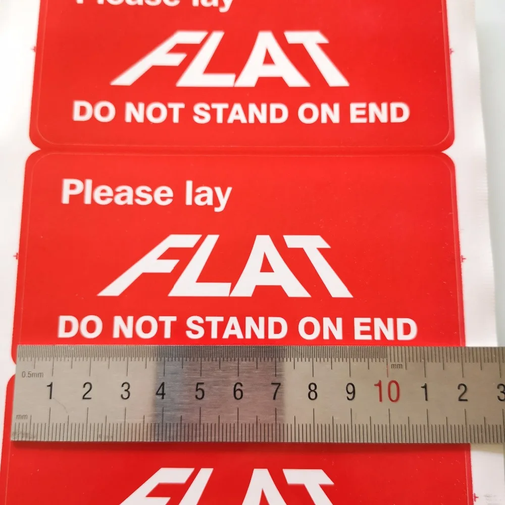 1000pcs/lot 12x6cm LAY FLAT, DO NOT STAND ON END self adhesive packaging label sticker, Item No.DN25
1000pcs/lot 12x6cm LAY FLAT, DO NOT STAND ON END self adhesive packaging label sticker, Item No.DN25