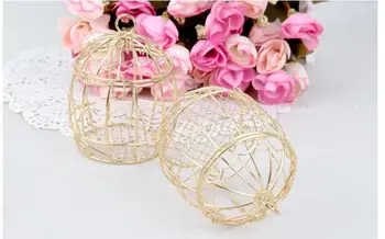 Wedding Favor Box European creative Gold Matel Boxes romantic wrought iron birdcage wedding candy box tin box wholesale Wedding
Wedding Favor Box European creative Gold Matel Boxes romantic wrought iron birdcage wedding candy box tin box wholesale Wedding
