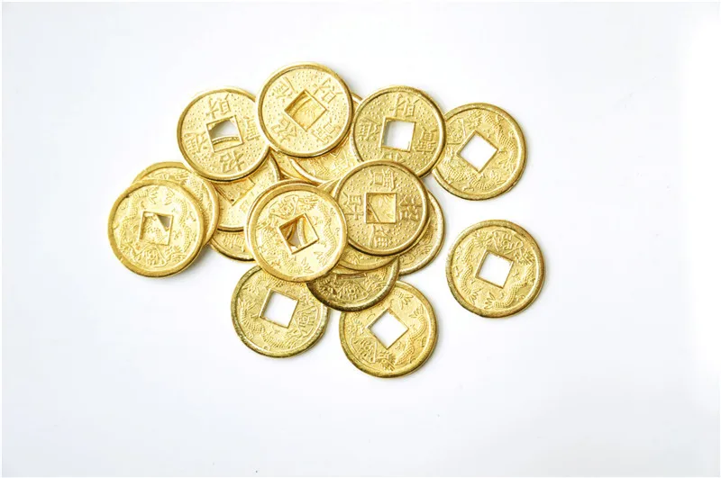 100PCS 24mm Golden Chinese Ancient Feng Shui Lucky Coin Good Fortune Two Dragons Antique Wealth Money For Collection Gift
100PCS 24mm Golden Chinese Ancient Feng Shui Lucky Coin Good Fortune Two Dragons Antique Wealth Money For Collection Gift