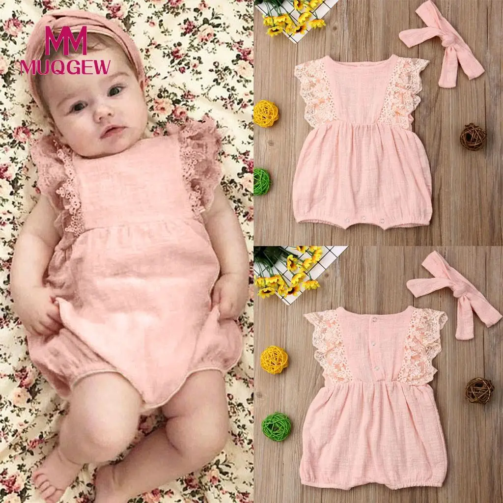 Children's Sleeveless Solid Color Lace Haberd Hair Strap Roupas Bebe Infant Jumpsuits Outfit Summer roupa infantil #SS
Children's Sleeveless Solid Color Lace Haberd Hair Strap Roupas Bebe Infant Jumpsuits Outfit Summer roupa infantil #SS