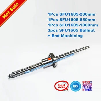 3 New Anti backlash Ballscrews SFU1605-200/650/1000mm+3pcs SFU1605 ballnut for CNC RM1605
3 New Anti backlash Ballscrews SFU1605-200/650/1000mm+3pcs SFU1605 ballnut for CNC RM1605