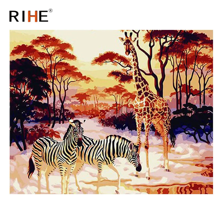 RIHE Zebra Diy Painting By Numbers Animal Oil Painting On Canvas Giraffe Hand Painted Cuadros Decoracion Acrylic Paint Home Art
RIHE Zebra Diy Painting By Numbers Animal Oil Painting On Canvas Giraffe Hand Painted Cuadros Decoracion Acrylic Paint Home Art