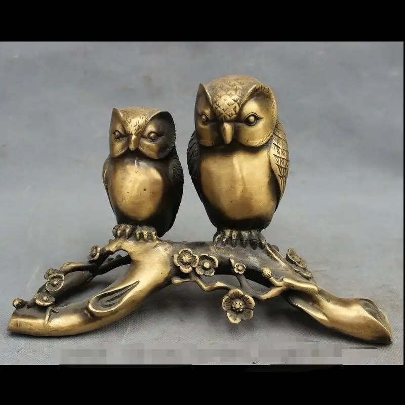 wan67104091+++10" Chinese Bronze Folk Home Wealth Bird 2 Owl On Club Tree Statue Sculpture
wan67104091+++10" Chinese Bronze Folk Home Wealth Bird 2 Owl On Club Tree Statue Sculpture