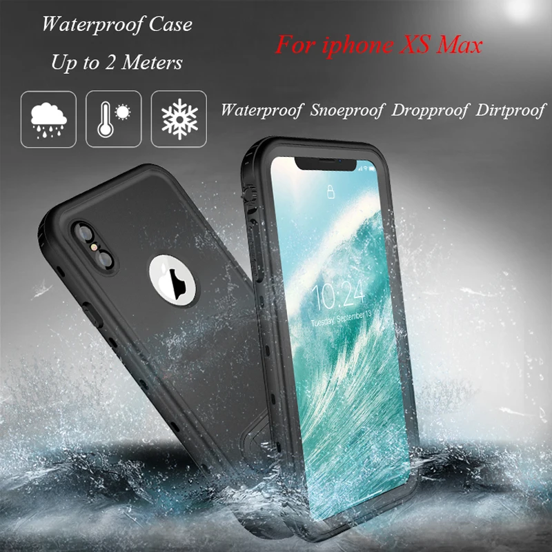 IP68 Водонепроницаемый чехол для iphone XS Max 360 Полное покрытие защитный iphoneXS