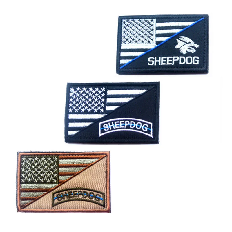 US Army Tactical Patch US USA Flag With SHEEPDOG Patch 3D Embroidered Hook & Loop Badge For Jeans Jackets Backpack Clothing Cap
US Army Tactical Patch US USA Flag With SHEEPDOG Patch 3D Embroidered Hook & Loop Badge For Jeans Jackets Backpack Clothing Cap