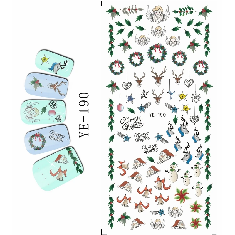 WATER DECAL NAIL STICKER CARTOON ANGEL XMAS CHRISTMAS DEER ROSES EYES FLOWER BABY YE190-195
WATER DECAL NAIL STICKER CARTOON ANGEL XMAS CHRISTMAS DEER ROSES EYES FLOWER BABY YE190-195
