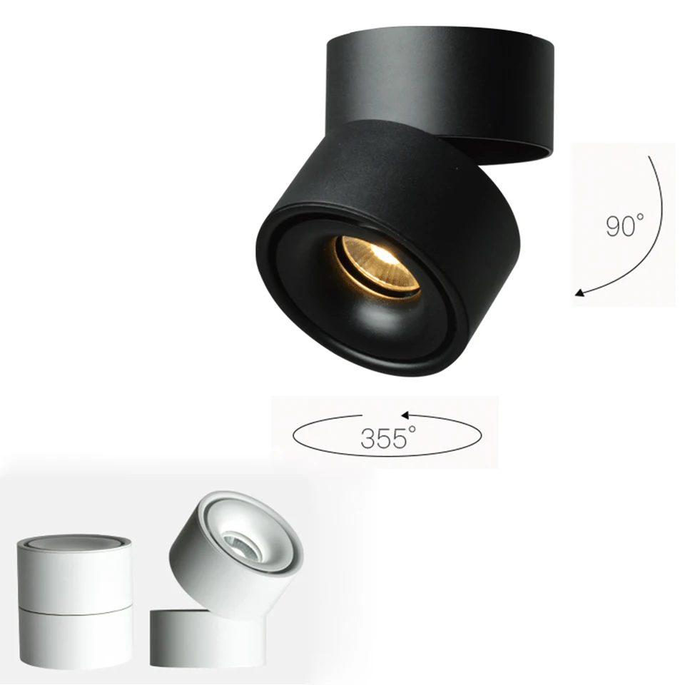 Nordic surface mounted COB spotlight led ceiling light 5W 7W 1W downlight corFreely rotatable background corridor porch light
Nordic surface mounted COB spotlight led ceiling light 5W 7W 1W downlight corFreely rotatable background corridor porch light