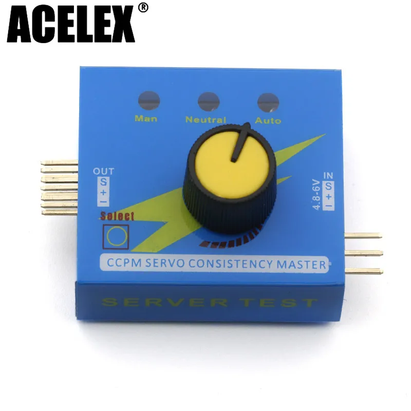 Servo Tester Gear Test CCPM Consistency Master Checker 3CH 4.8-6V with Indicator Light
Servo Tester Gear Test CCPM Consistency Master Checker 3CH 4.8-6V with Indicator Light