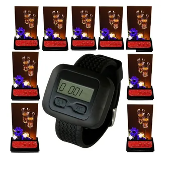 Restaurant wireless call,10pc table menu button:service,bill, cancel,watch waiter pager,table call buzzer system,waiter calling
Restaurant wireless call,10pc table menu button:service,bill, cancel,watch waiter pager,table call buzzer system,waiter calling