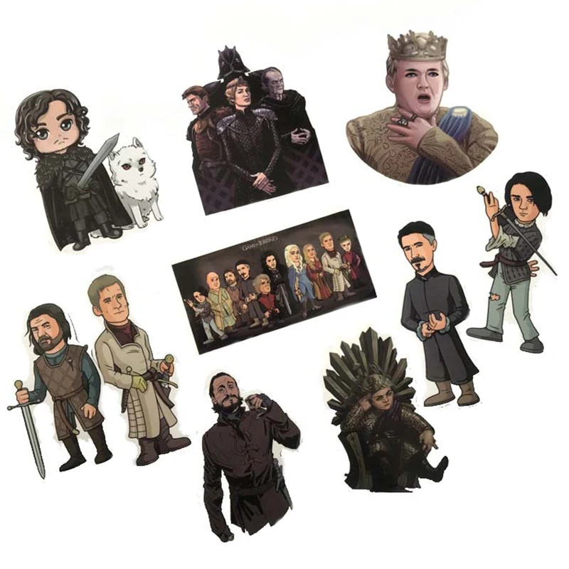 61pcs Cartoon Stickers Game Of Thrones Stickers War TV Series for Luggage Car Laptop Notebook Decal Fridge Skateboard Sticker HA
61pcs Cartoon Stickers Game Of Thrones Stickers War TV Series for Luggage Car Laptop Notebook Decal Fridge Skateboard Sticker HA